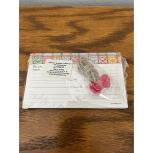 Vtg Current Recipe Cards w/ Hearts Tie-On - NEW, Unopened